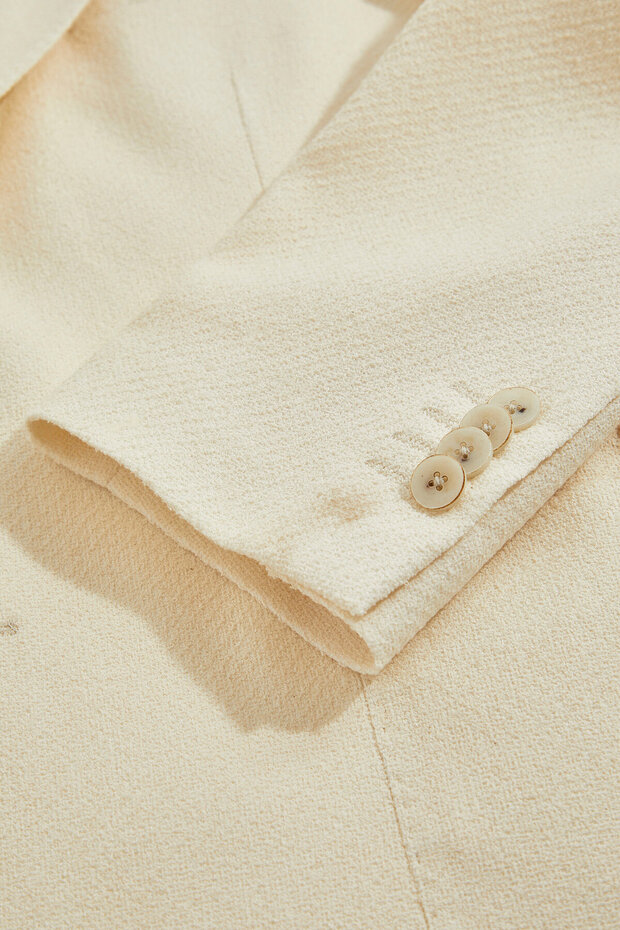 EKRU DÜĞMELİ CEKET - 4