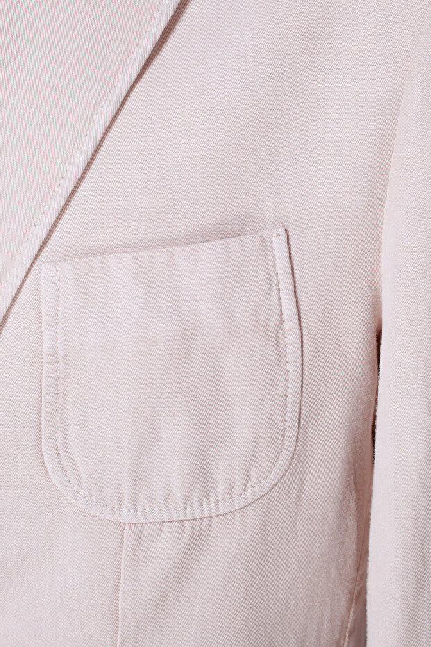 EKRU DÜĞMELİ CEKET - 3