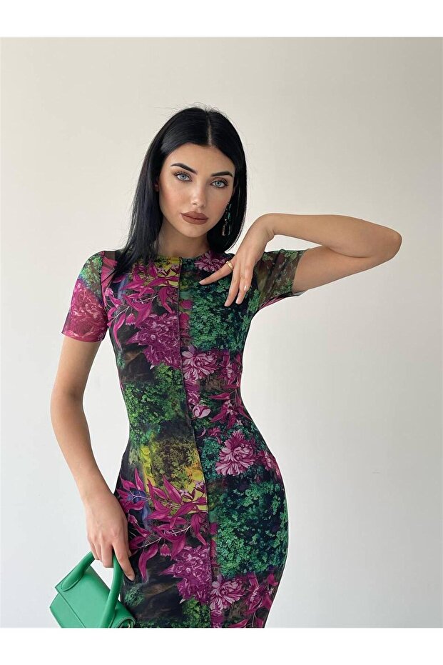 Rochie Midi Perlis - Neagra - 7