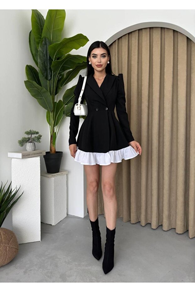 Rossa Mini Düğmeli Elbise - 1