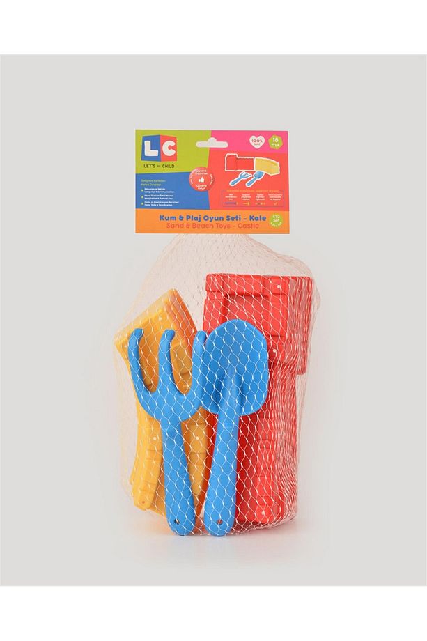 LC Kırmızı Sarı Kale ve Kürek Seti - 6