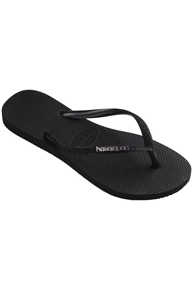 Slim Glitter Ii Blackblack Black Women's Slippers