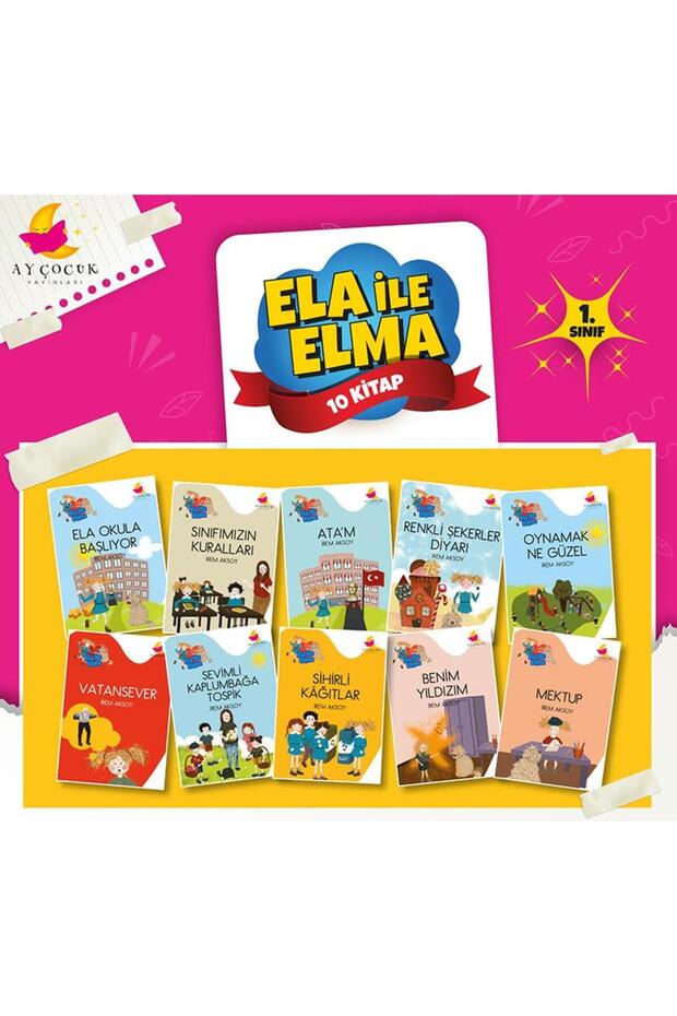 1. Classroom Storybook Set 10 Books Ela Ile Elma Ay Çocuk Yayınları