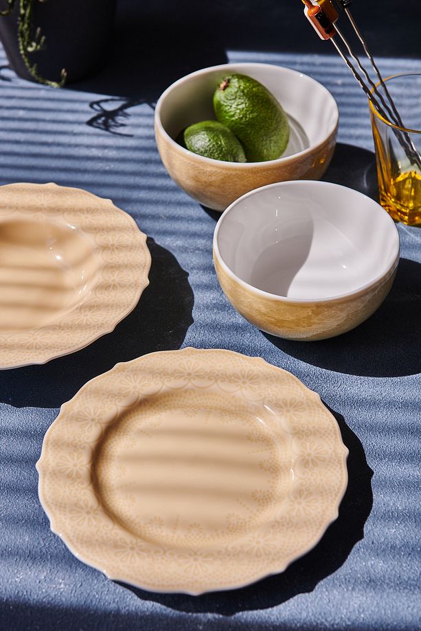 Dantel Koleksiyon Çorba Kasesi, 14cm. Sarı 2 Li Set Olarak Satılmaktadır - 6