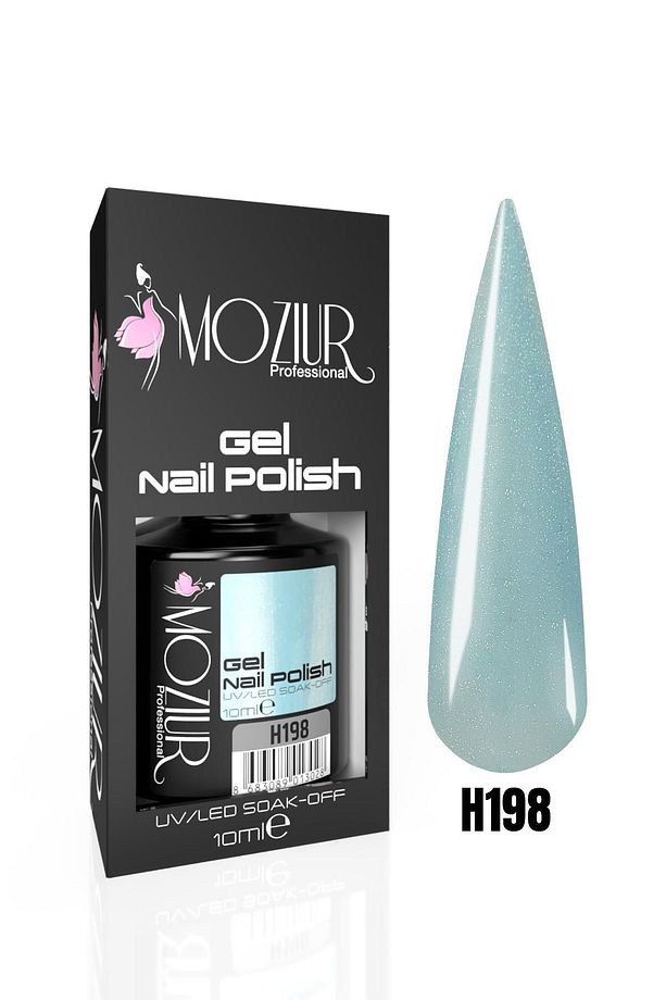 Kalıcı Oje Uv Led H198 (SİMLİ BEBE MAVİSİ) 10ml - 1