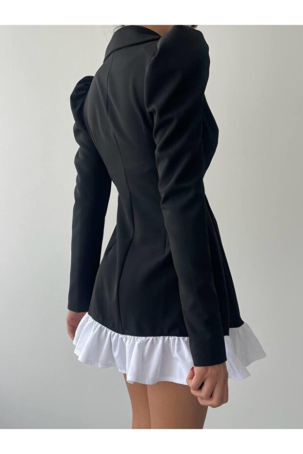 Rossa Mini Düğmeli Elbise - 7