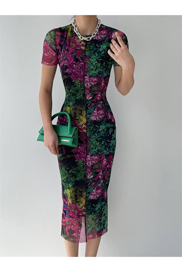 Rochie Midi Perlis - Neagra - 8