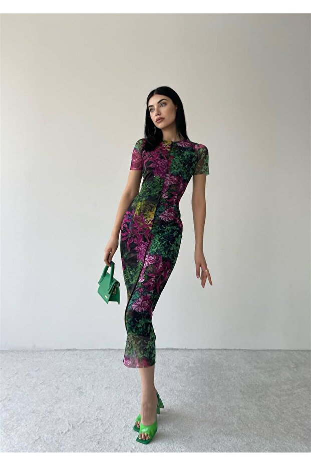 Rochie Midi Perlis - Neagra - 5