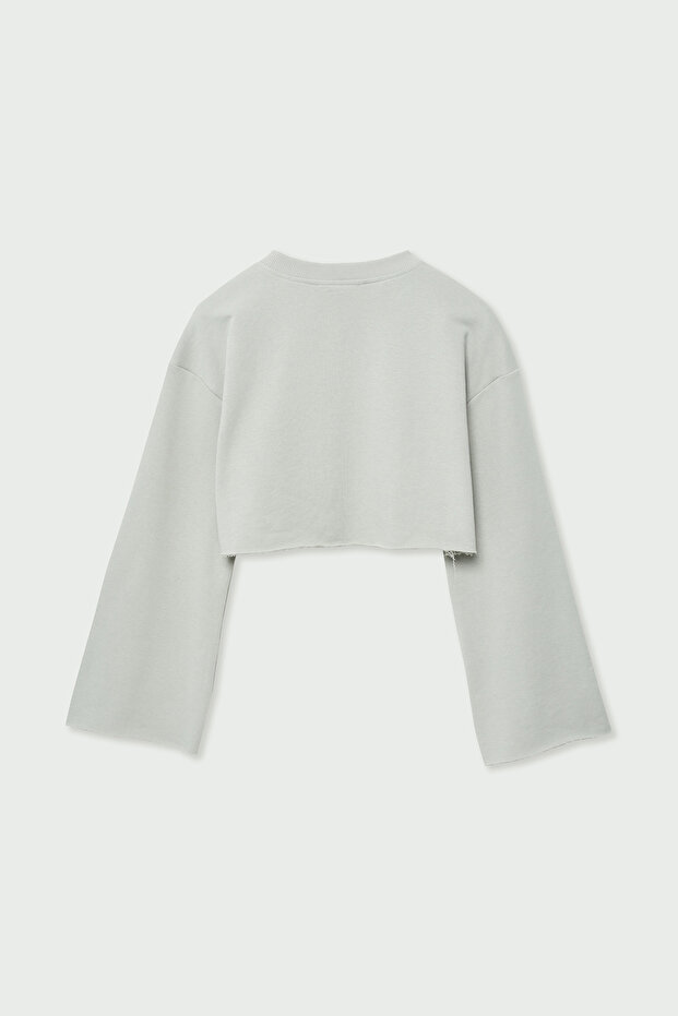 Crop sweatshirt - Vatkalı generation - 8
