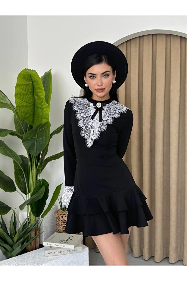 Rochie Mini Selin - Design Dantela Brosa - 6