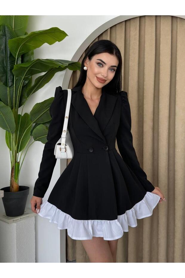 Rossa Mini Düğmeli Elbise - 4