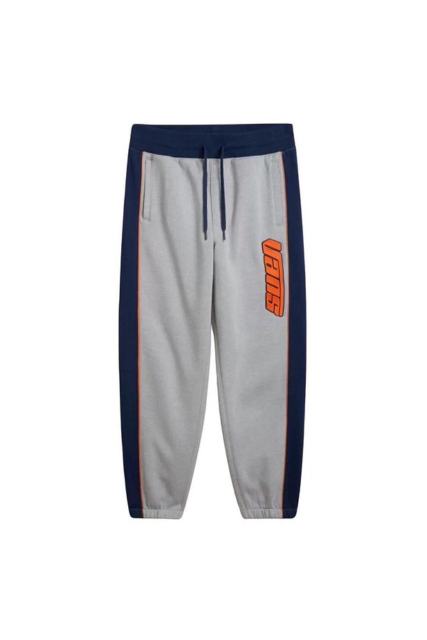 Retro V Loose Fleece Pant Erkek Gri Eşofman - 1