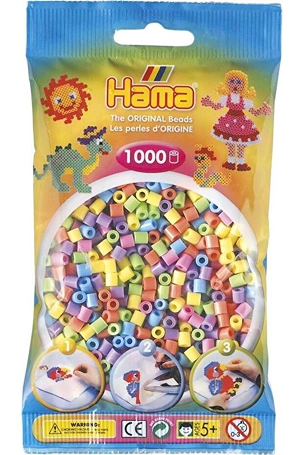 Midi Boncuk 1.000'lik - Pastel Renkler - 1