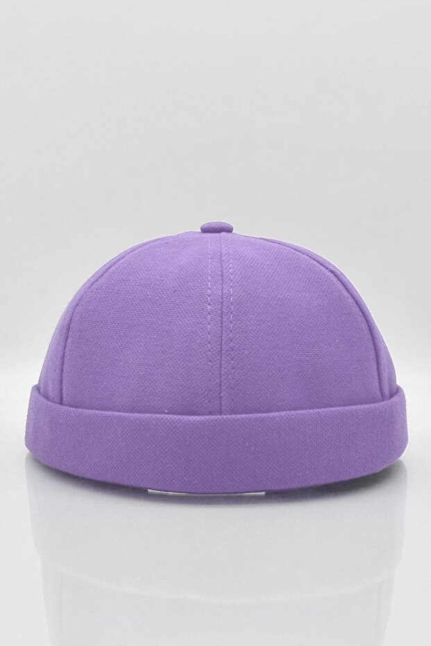 Women's Hipster Folded Cap Lilac Docker Hat
