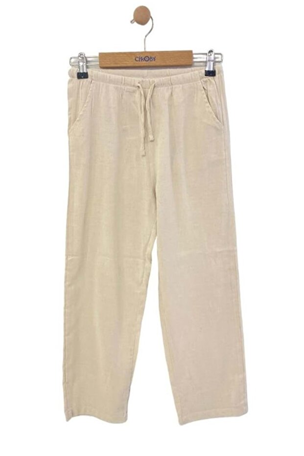 Boy's Trousers Ecru - 1