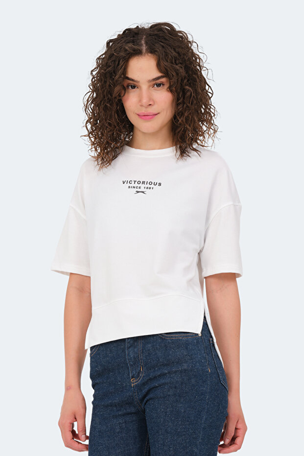 Village Women's Oversized Ecru T-Shirt