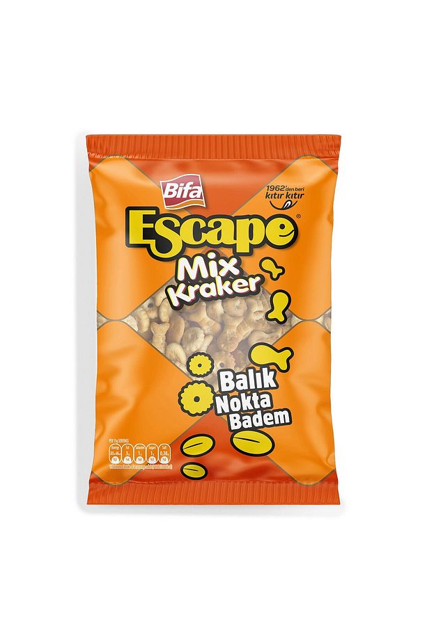 Mix Kraker - Balık - Nokta - Badem 150 gr X 3 Adet - 3