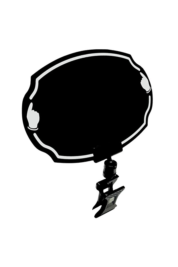 Latched Summer/Sil Black Pvc Ellipse Price Tag 10-Piece Pack