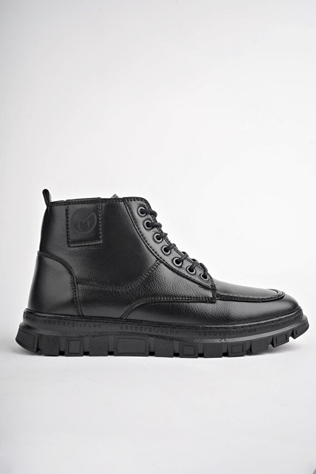 Gilberto Garantili Zippered Lace-Up Fur Light Sole Men's Boots