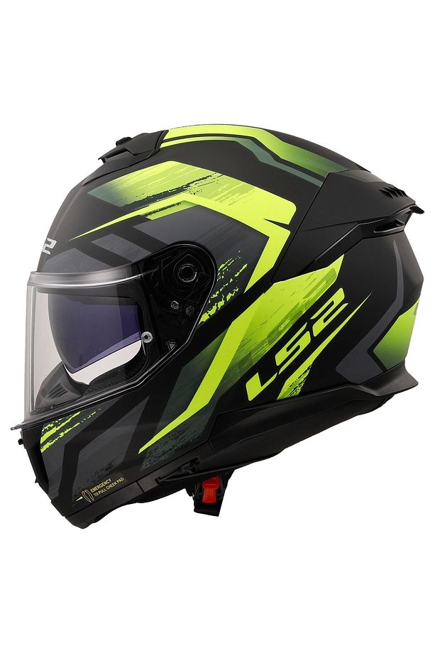 Stream 2 Fury Mat Siyah-gri-neon Sarı Kask - 2