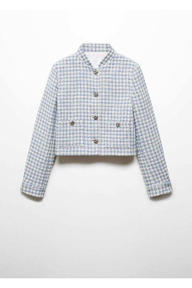 Metal düğmeli tüvit ceket - 3