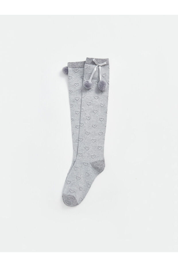 Lcw Kids Patterned Girls' Knee Socks (W4)