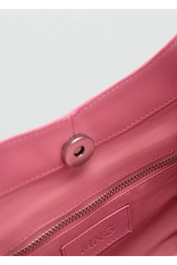 Zımbalı deri çanta - 6