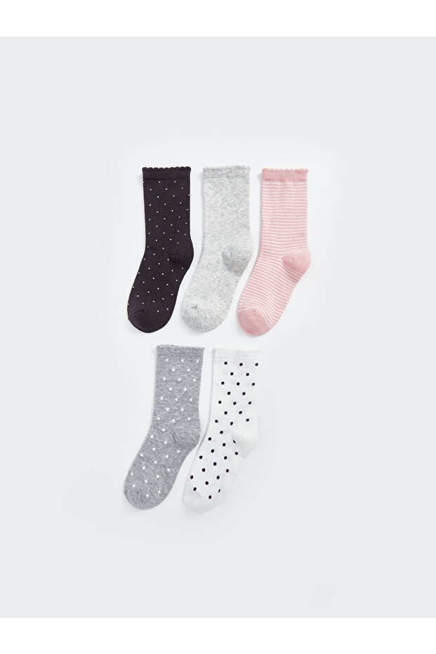 Lcw Girl's Socks 5-Piece