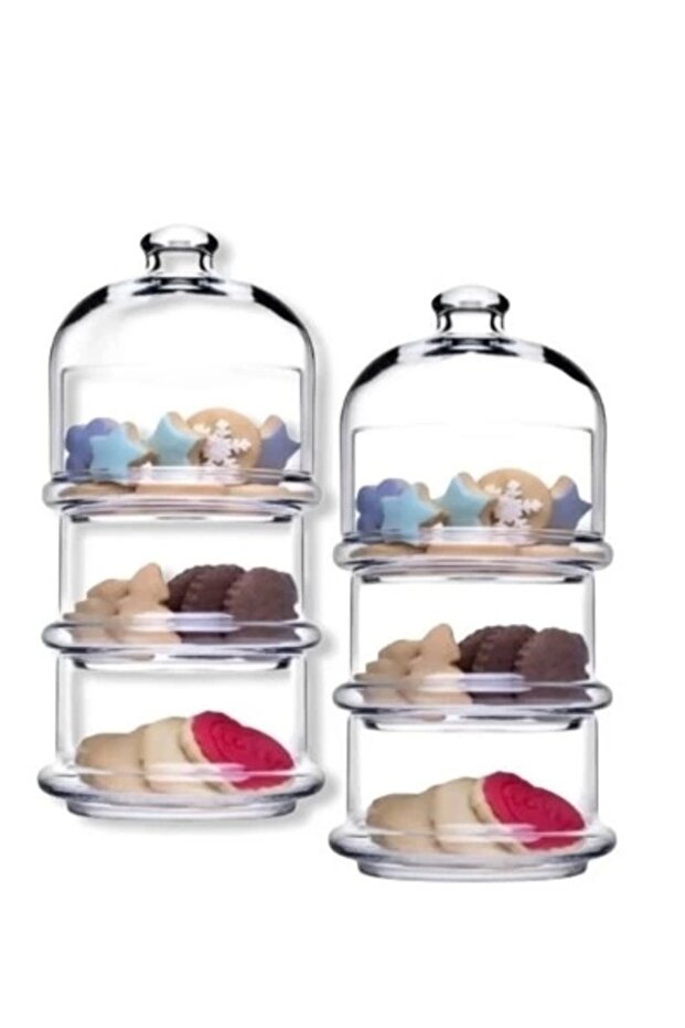 2 Pieces 96986-2small Villa Patisserie 3-Tier Cookie Holder