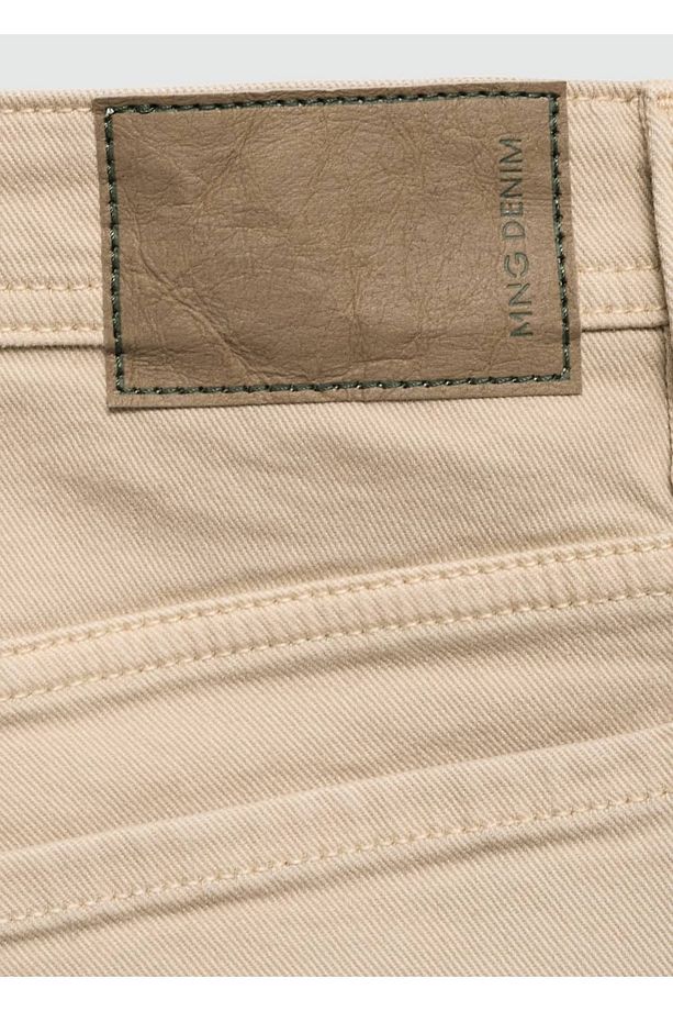 Slim fit kot bermuda şort - 5