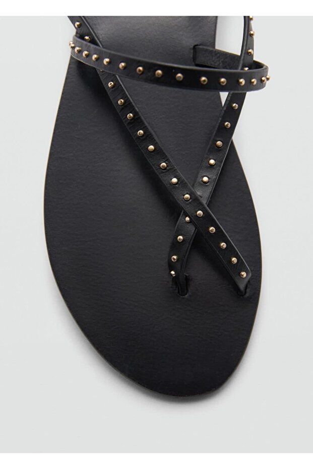 Deri bantlı sandalet - 3