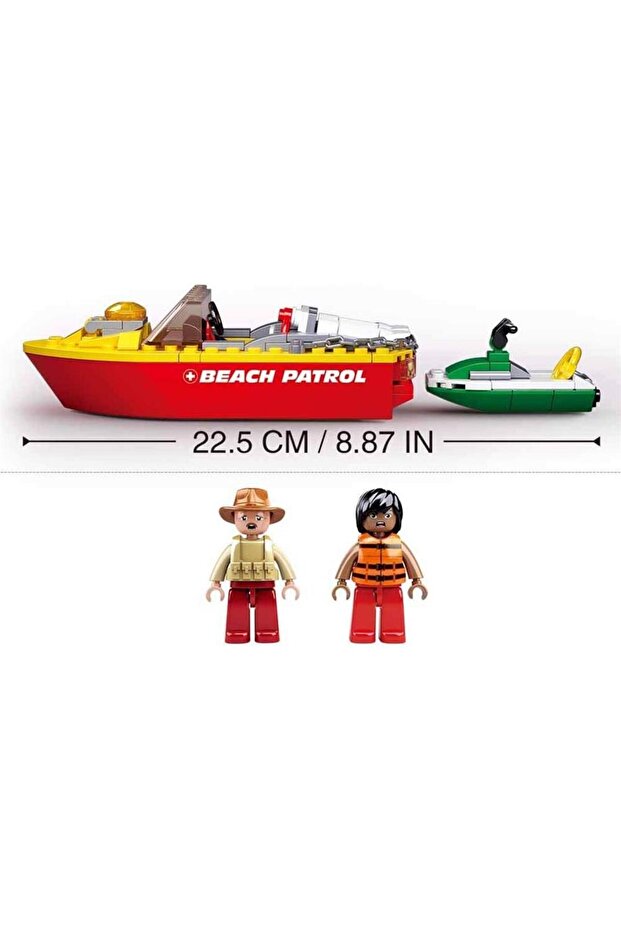 Yapı Oyuncak 129 Parça Can Kurtarma Botu - 5