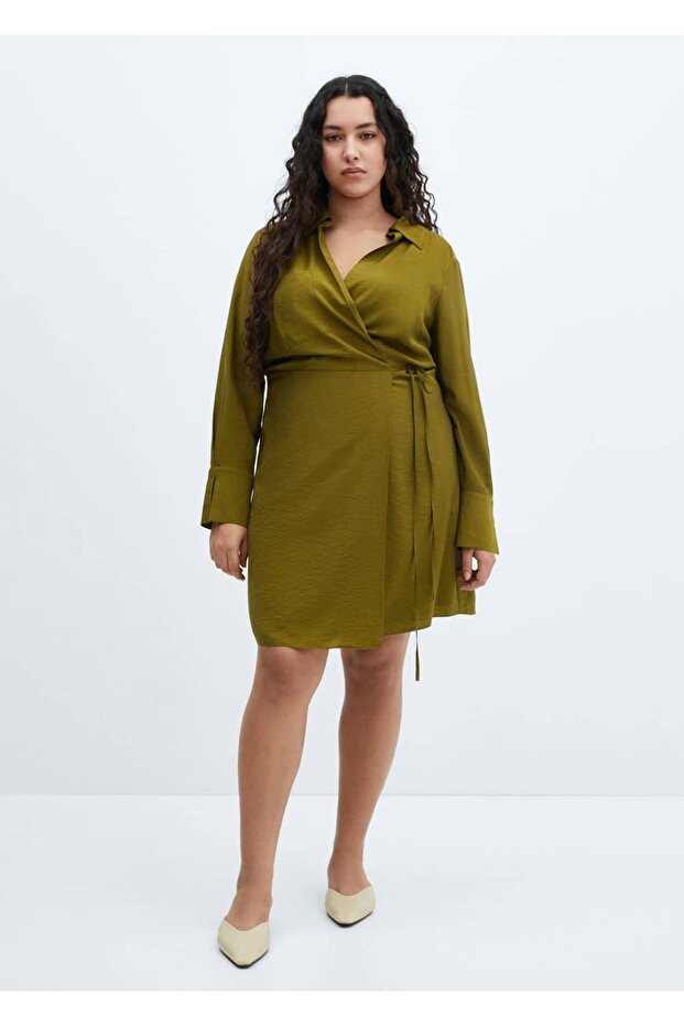 Kleid mit Schleife - 8