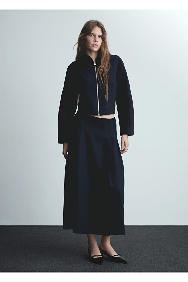 Pens Detaylı Evaze Etek - 2