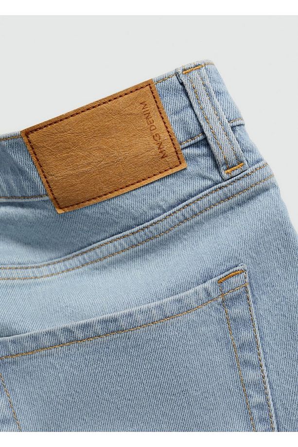 Regular fit denim bermuda şort - 5