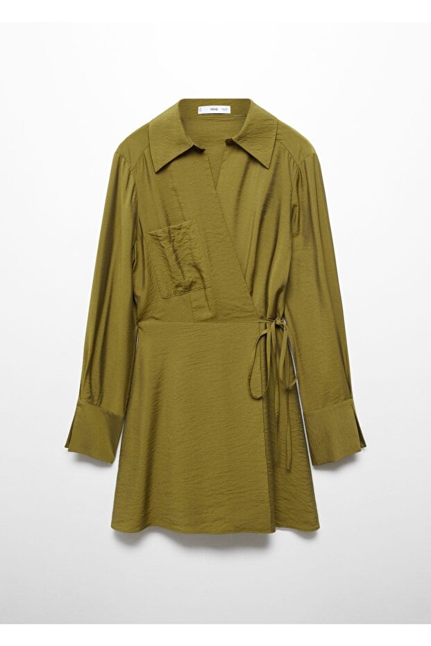 Fiyonklu anvelop elbise - 3