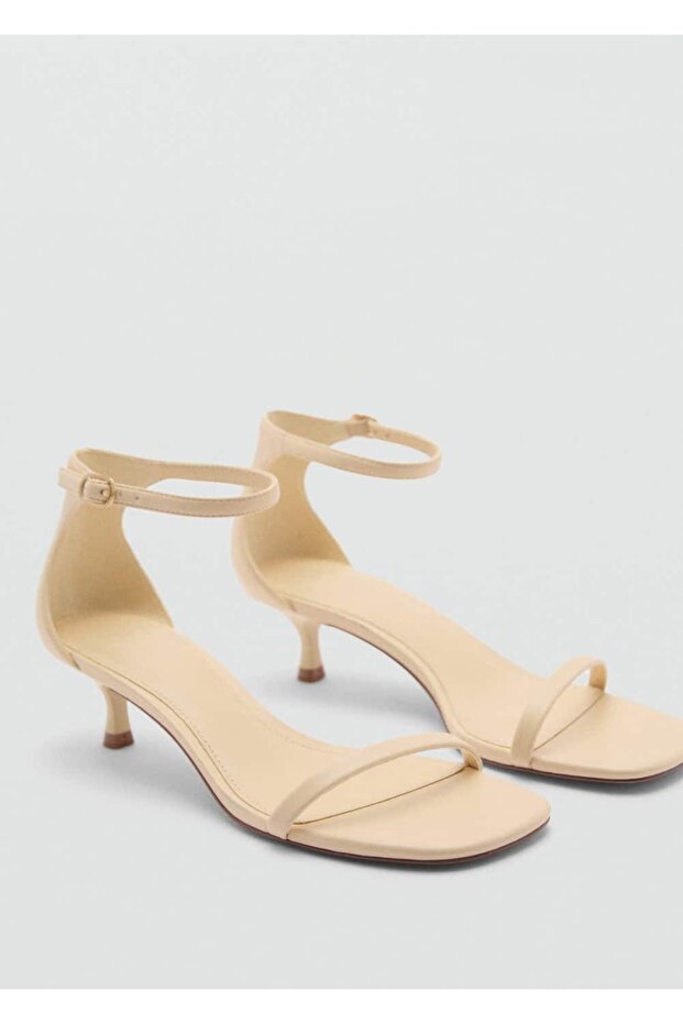 Bantlı topuklu sandalet - 1