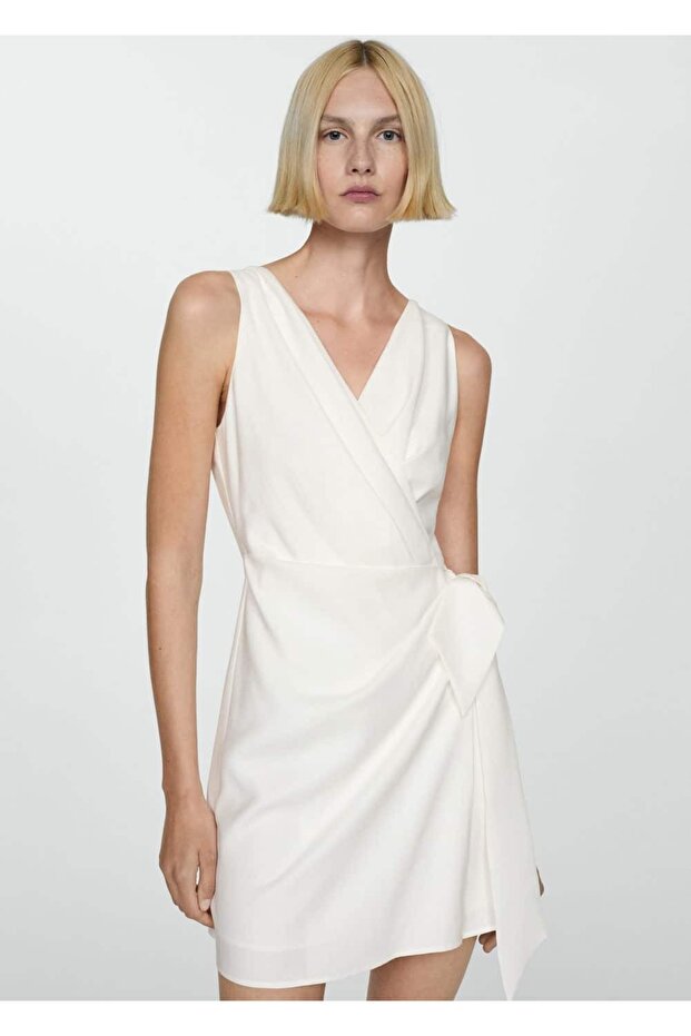 Fiyonklu anvelop elbise - 1