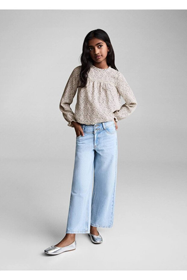 Çiçek Desenli Bluz - 2