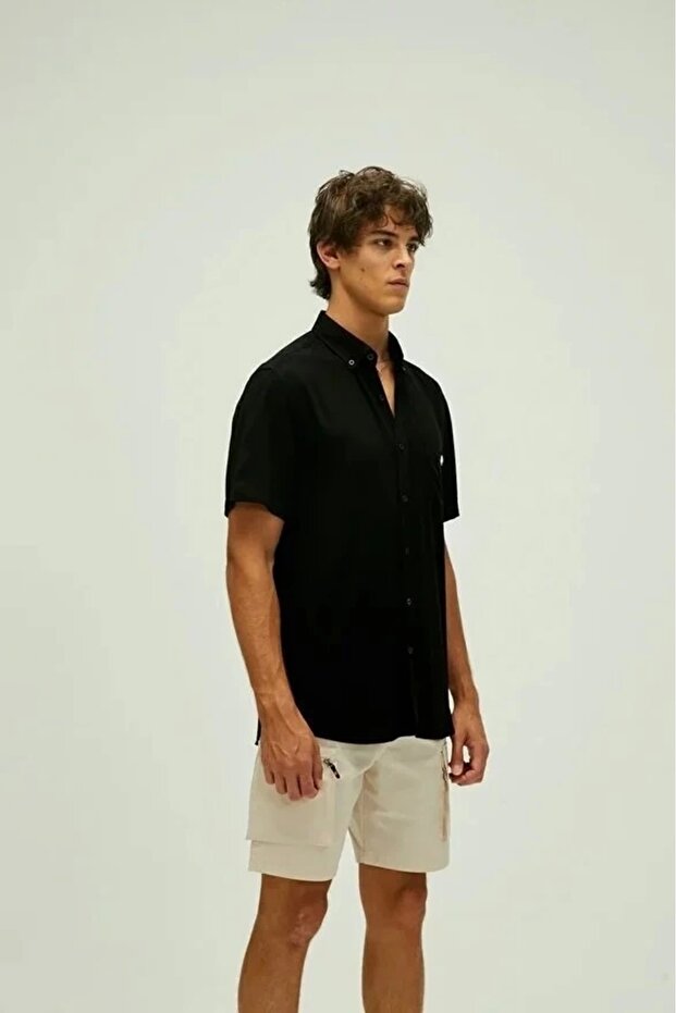 Frank Erkek Gomlek - Siyah - 2