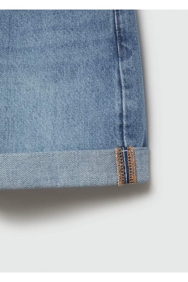 Mom-fit denim şort - 8