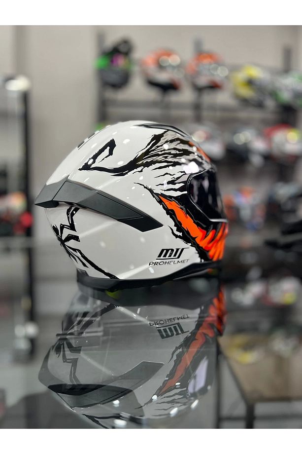 PROHELMETS INSECT FULL FACE KASK SİYAH VİZÖR MOTOZİLLA - 4