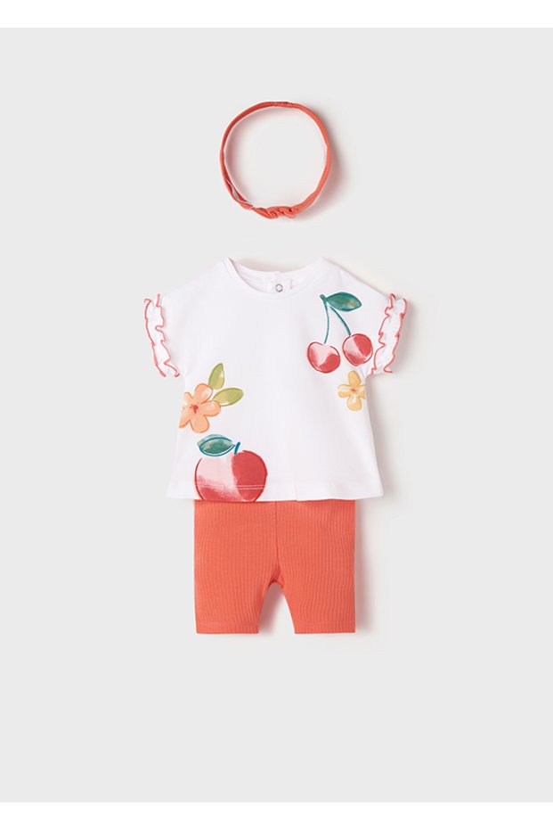 Baby Girl T-Shirt Leggings Bandana Set of 3 1715