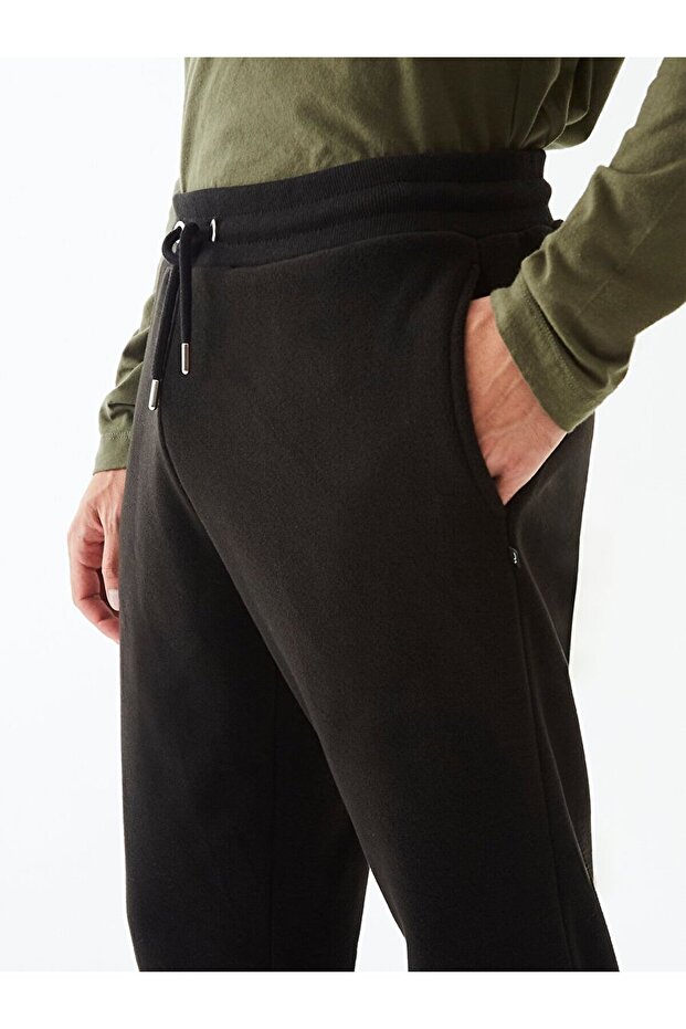 Düz Jogger Siyah Eşofman - 5