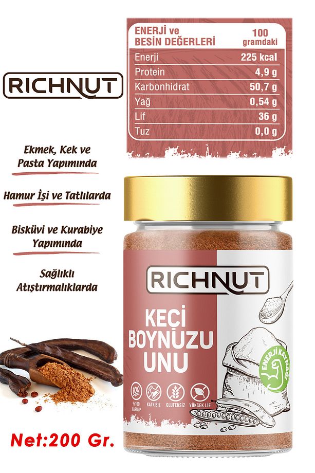 Keçiboynuzu Tozu - %100 Harnup Unu - 2