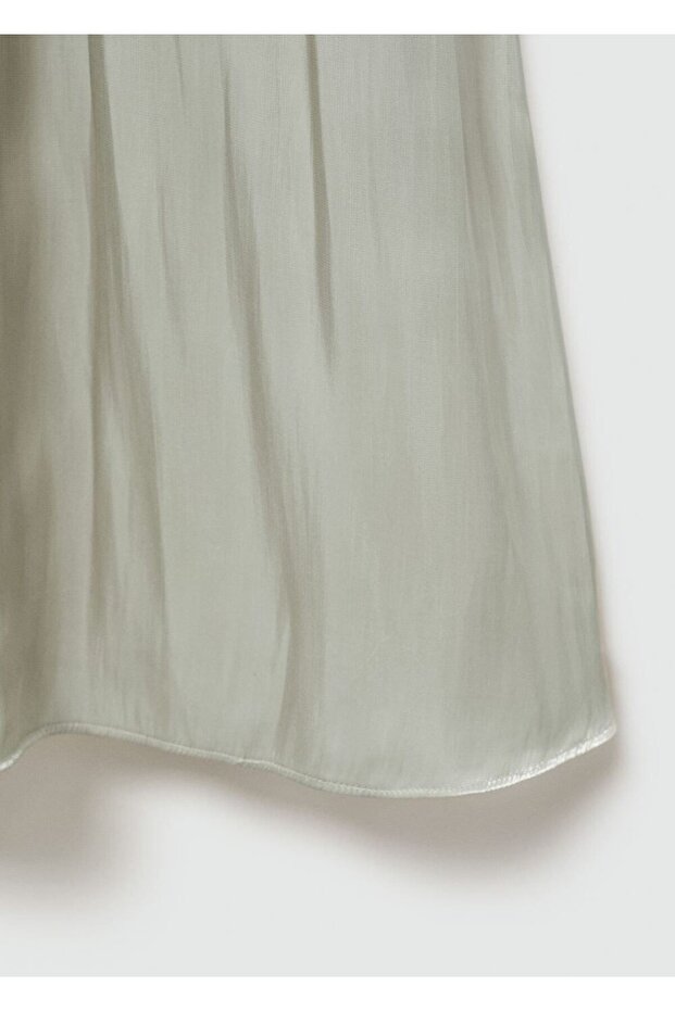 Dökümlü saten pantolon - 6