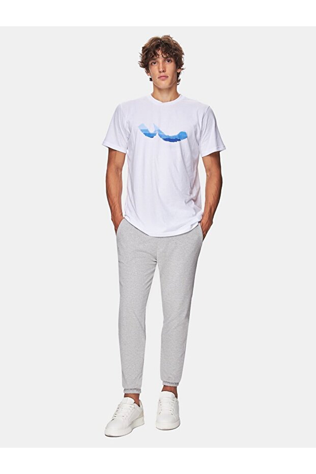 Düz Jogger Gri Eşofman - 1