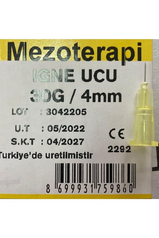 Mezoterapi Iğne Ucu 30g 4mm 100 Adet - 3