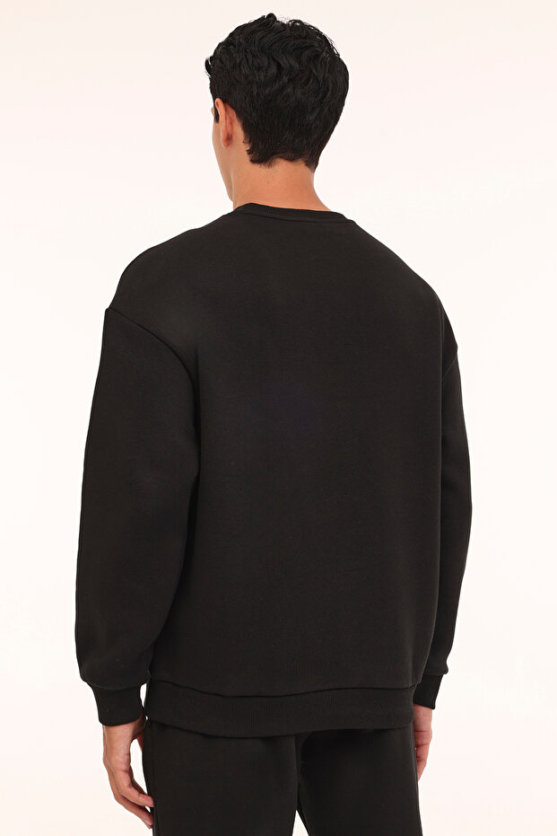 ML YUMA 16UZD102 4PR Siyah Erkek Sweatshirt - 2