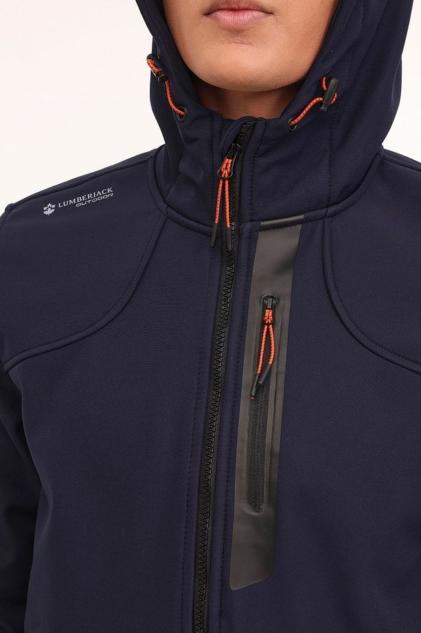 ml New Trend 1gt17 4pr Erkek Softshell Kapüşonlu Mont - 4